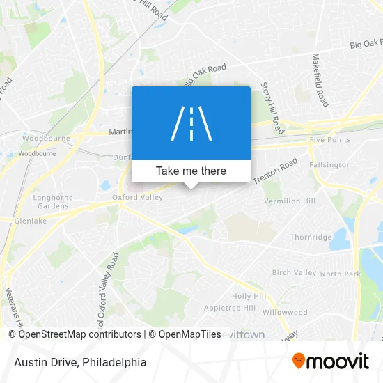 Austin Drive map