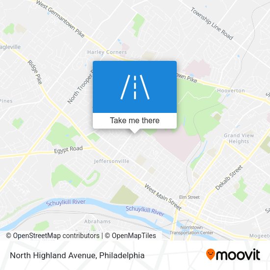 North Highland Avenue map