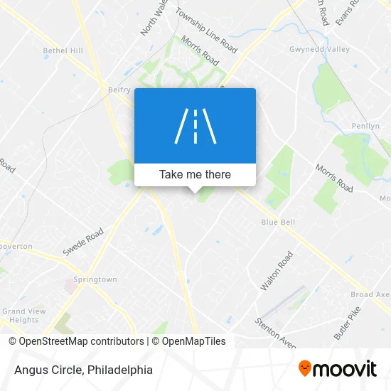 Angus Circle map