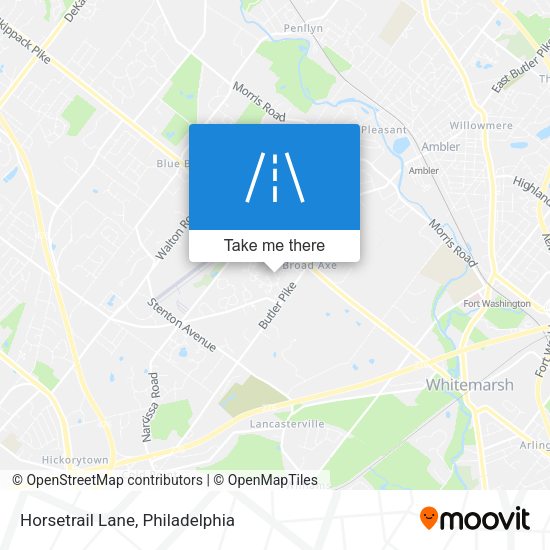 Horsetrail Lane map