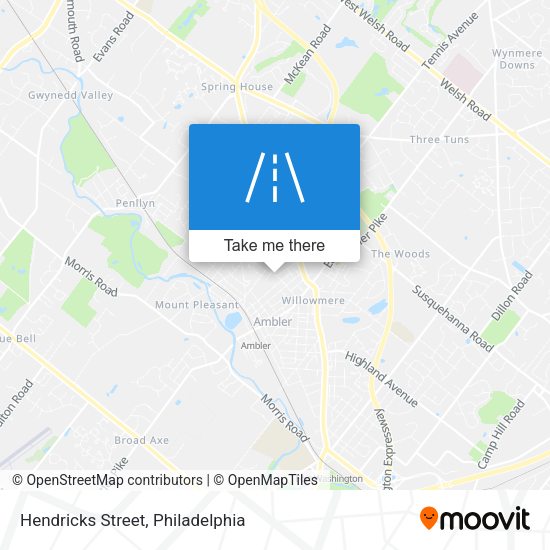 Hendricks Street map
