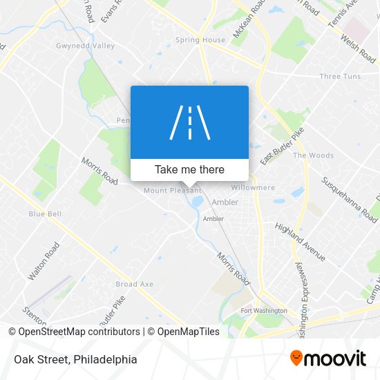 Mapa de Oak Street