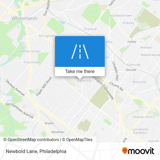 Mapa de Newbold Lane