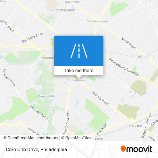 Corn Crib Drive map