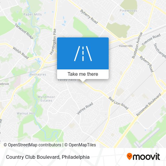 Mapa de Country Club Boulevard