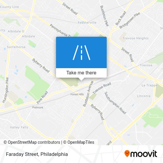 Mapa de Faraday Street