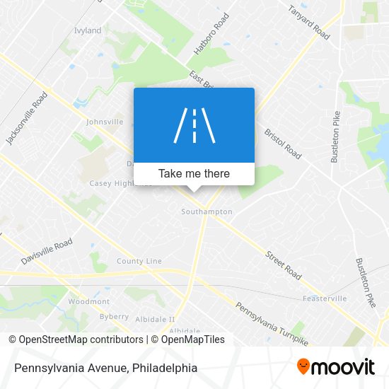 Mapa de Pennsylvania Avenue