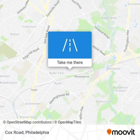 Cox Road map