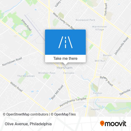 Mapa de Olive Avenue