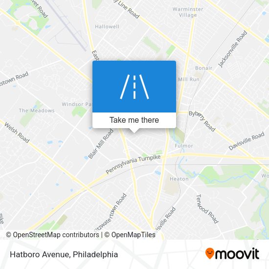 Mapa de Hatboro Avenue