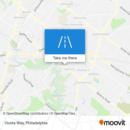 Mapa de Hosta Way