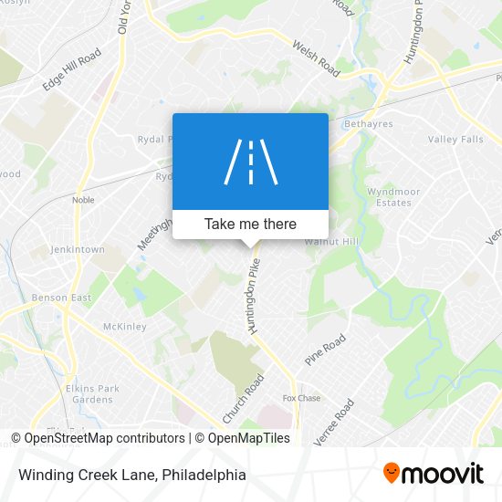 Winding Creek Lane map