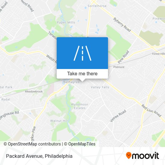 Mapa de Packard Avenue