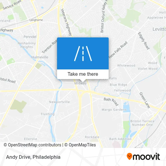 Andy Drive map