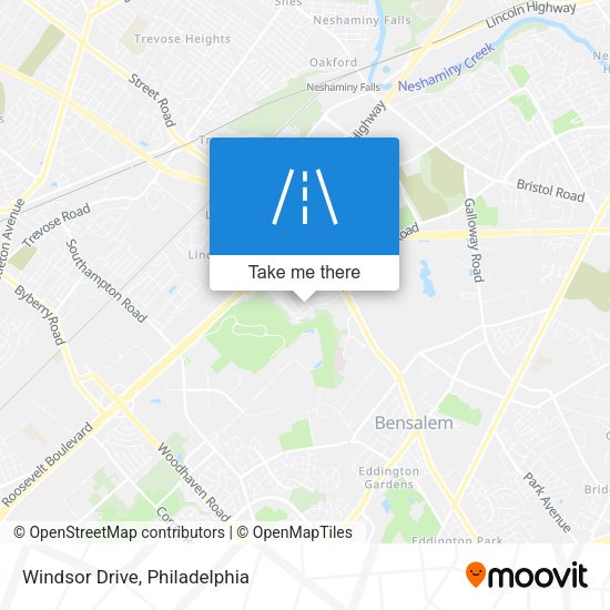 Windsor Drive map