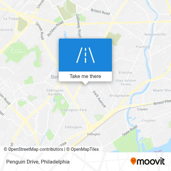 Penguin Drive map