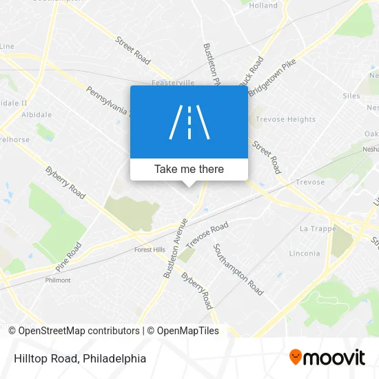 Hilltop Road map