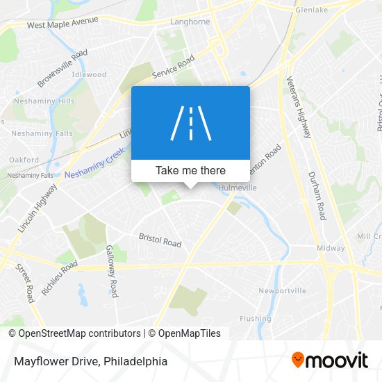 Mayflower Drive map