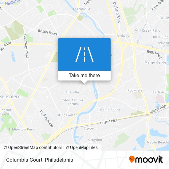 Columbia Court map