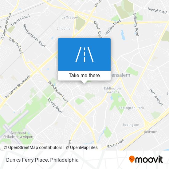 Mapa de Dunks Ferry Place