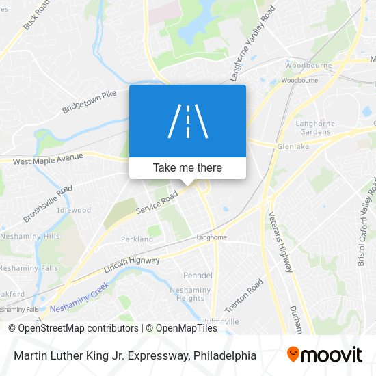 Martin Luther King Jr. Expressway map