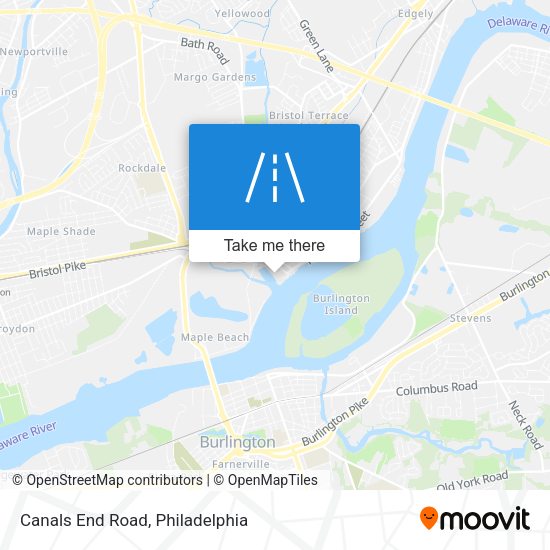 Mapa de Canals End Road