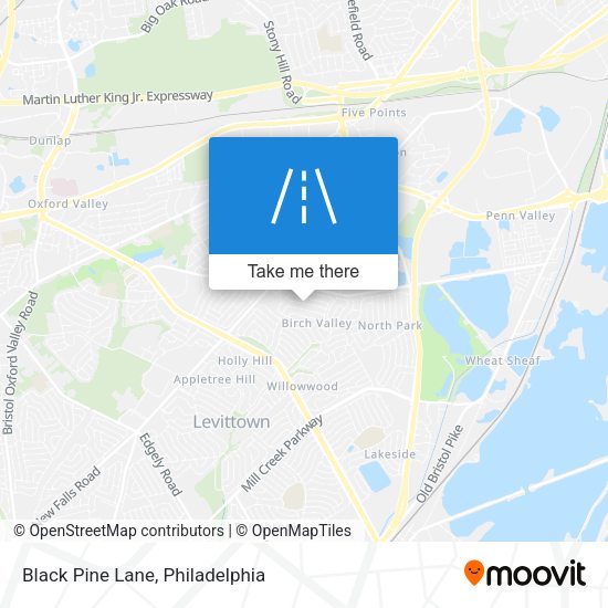 Black Pine Lane map