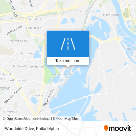 Woodside Drive map