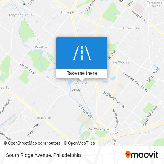South Ridge Avenue map