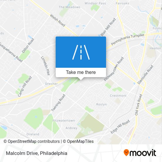 Mapa de Malcolm Drive
