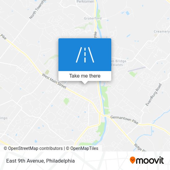 Mapa de East 9th Avenue