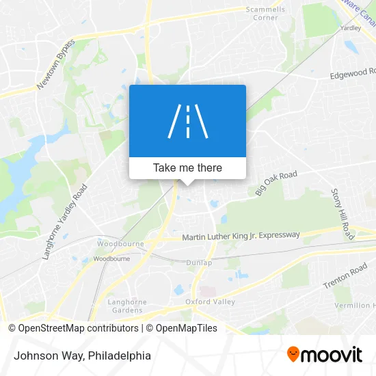 Johnson Way map