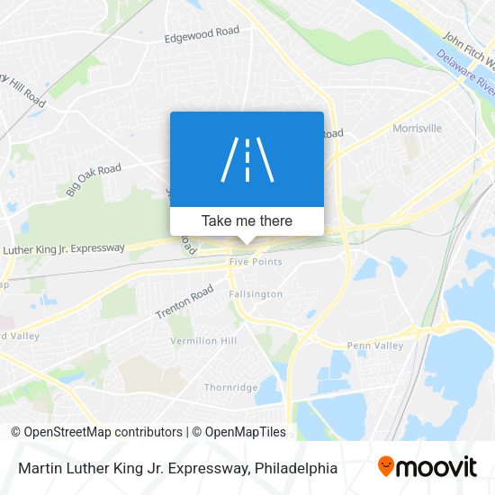Mapa de Martin Luther King Jr. Expressway
