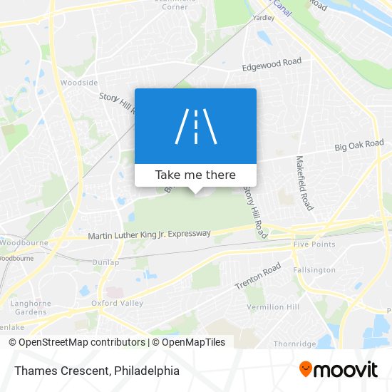 Thames Crescent map