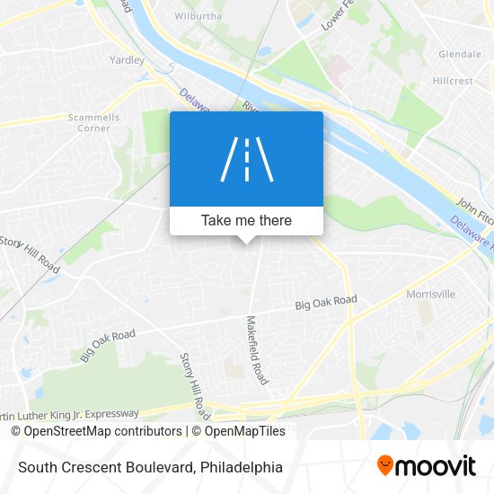 South Crescent Boulevard map