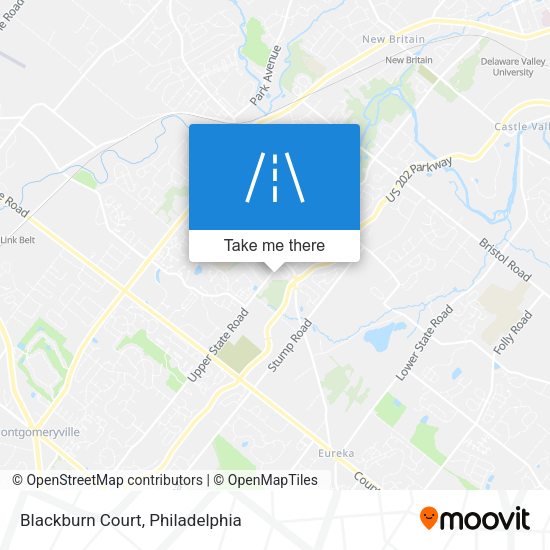 Mapa de Blackburn Court