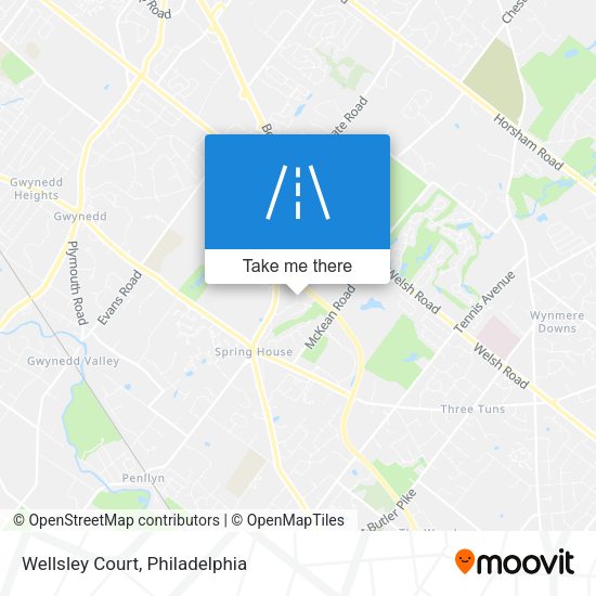 Mapa de Wellsley Court