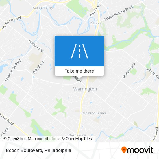 Beech Boulevard map