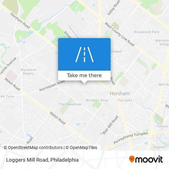 Loggers Mill Road map