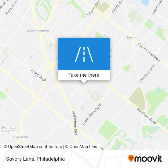 Mapa de Savory Lane