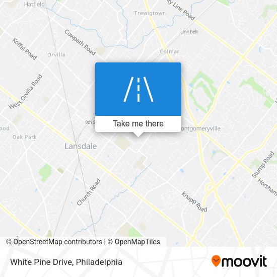 White Pine Drive map