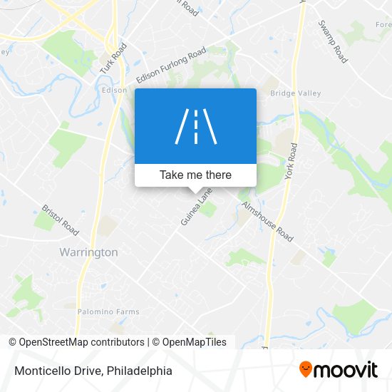 Monticello Drive map