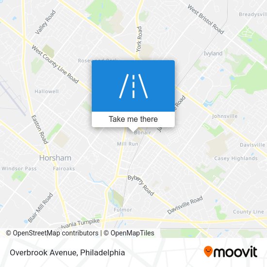 Mapa de Overbrook Avenue