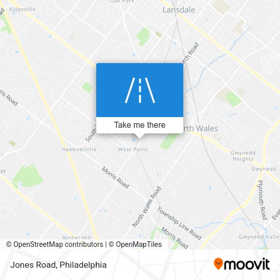Mapa de Jones Road