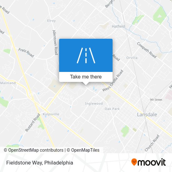 Fieldstone Way map