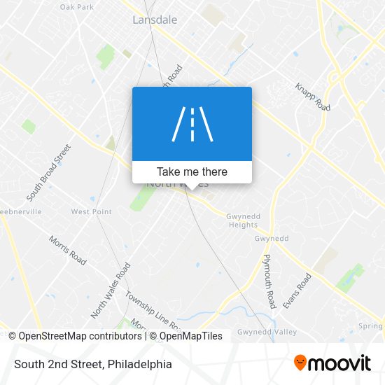 Mapa de South 2nd Street