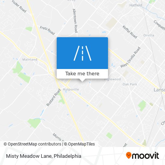 Misty Meadow Lane map