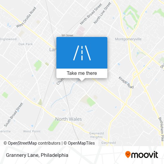 Grannery Lane map