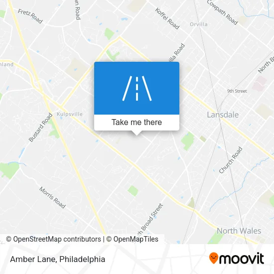 Amber Lane map