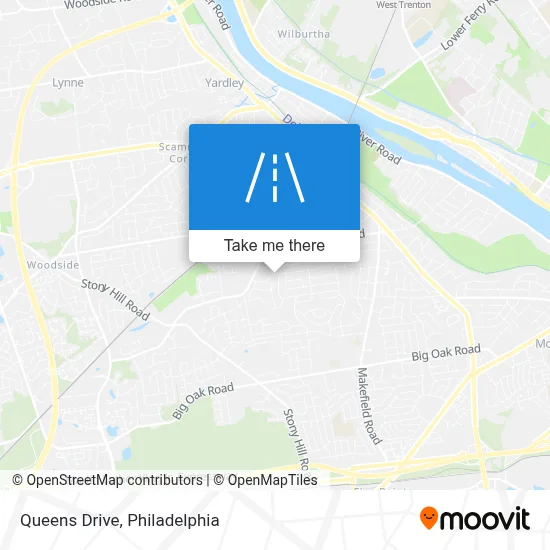 Queens Drive map